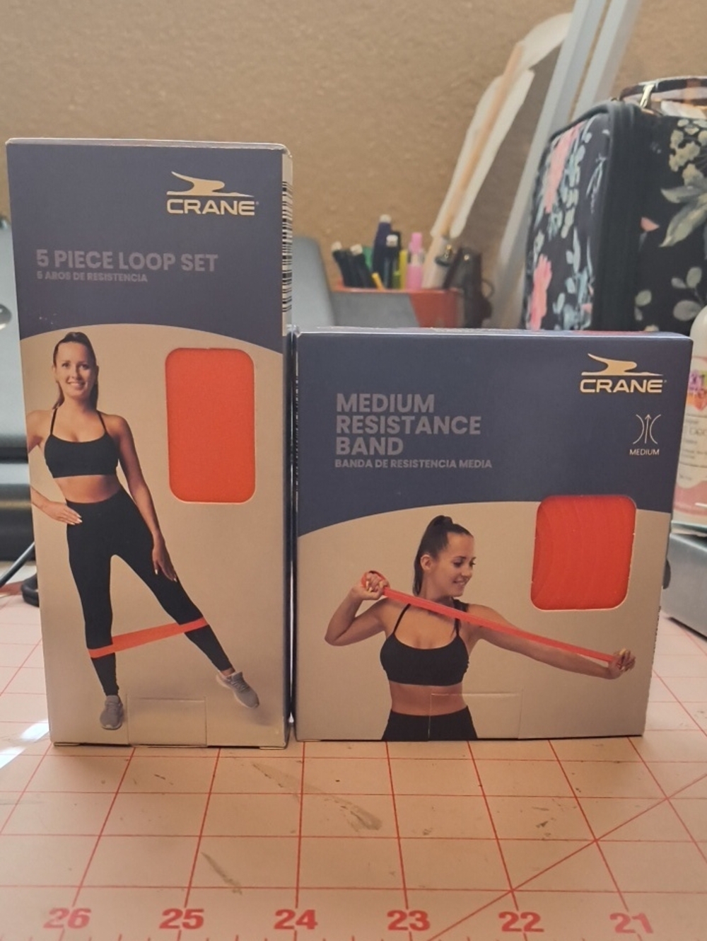 Crane Medium Resistance Loop Band — Orange Fitness Band for Women
